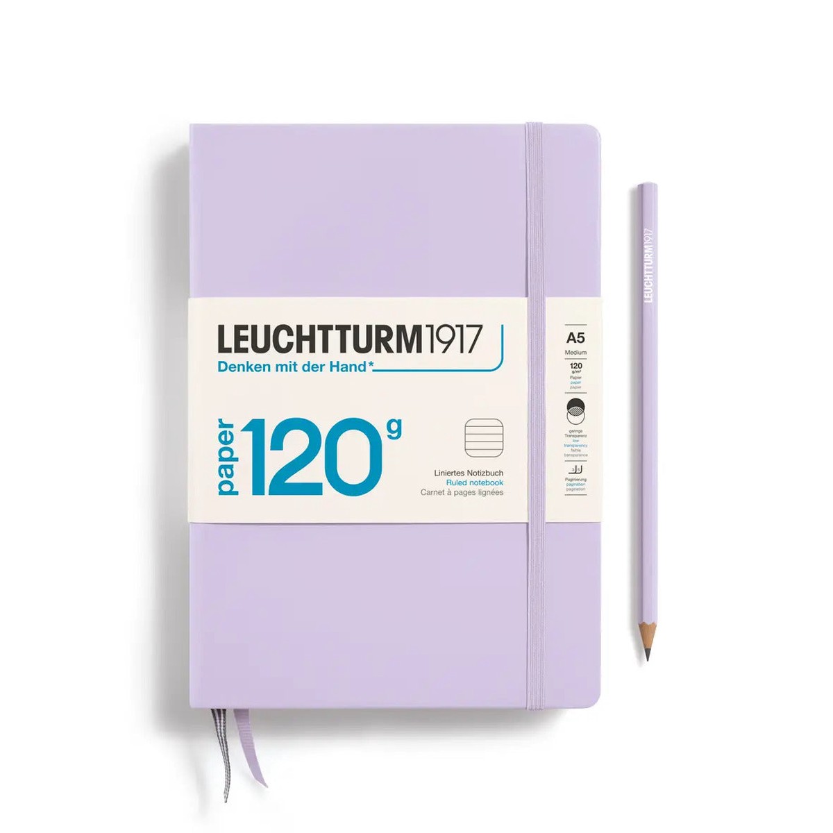 Leuchtturm A5 Medium Ruled Notebook - Lilac